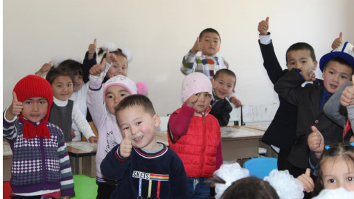 Посольство Японии передало оборудование для детского сада «Мээрим» города Кара-Кульджа